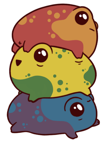 sticker : pride frogstack product image (2)