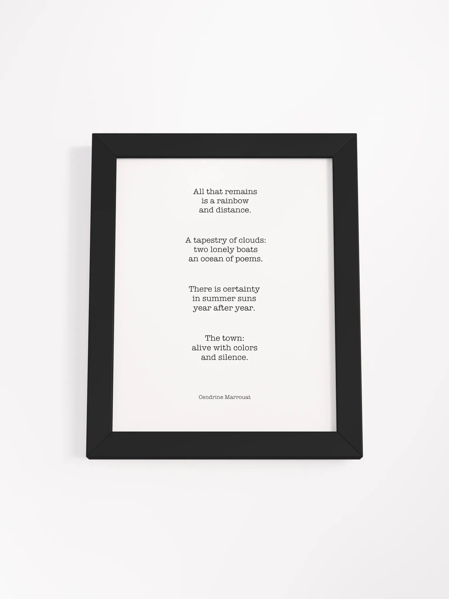 Four Haiku (Framed Poster) product image (5)