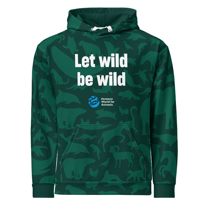 Animal Print Hoodie - Green on green product image (1)
