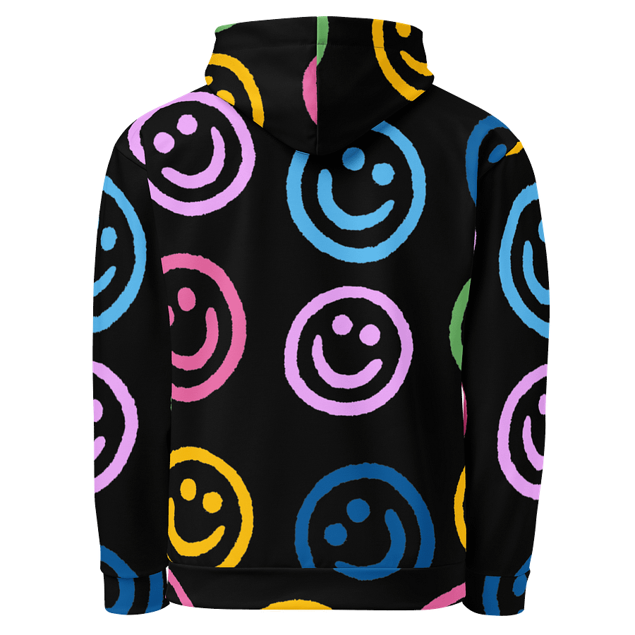 Vibrant Smiley Grid Recycled Hoodie product image (3)