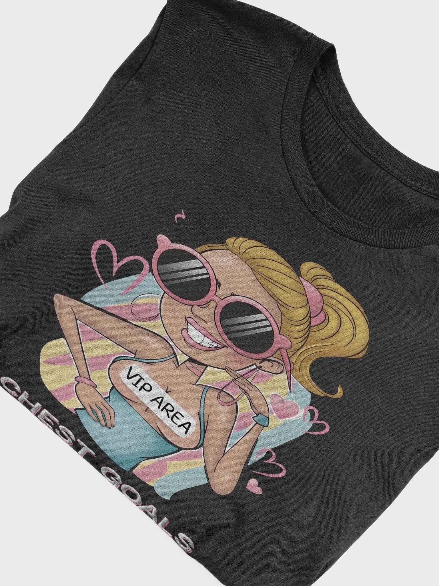 Funny Shirt VIP Area Chest Goals T-Shirt product image (6)