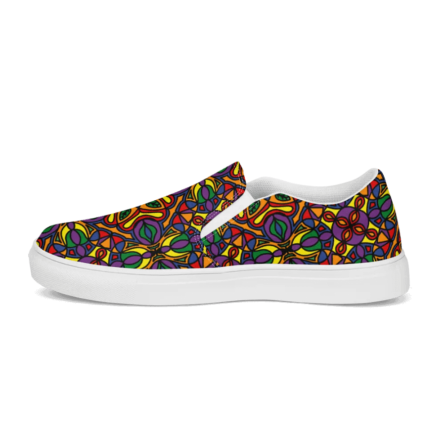 Mens Slip On Canvas - Pride Abstract product image (4)