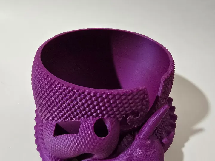 Purple Dragon Yarn Bowl 3D printed 🐑 product image (2)