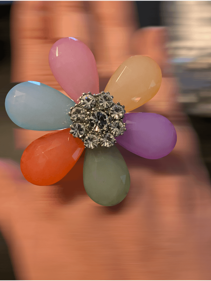 Multi-Color Flower Adjustable Ring product image (1)