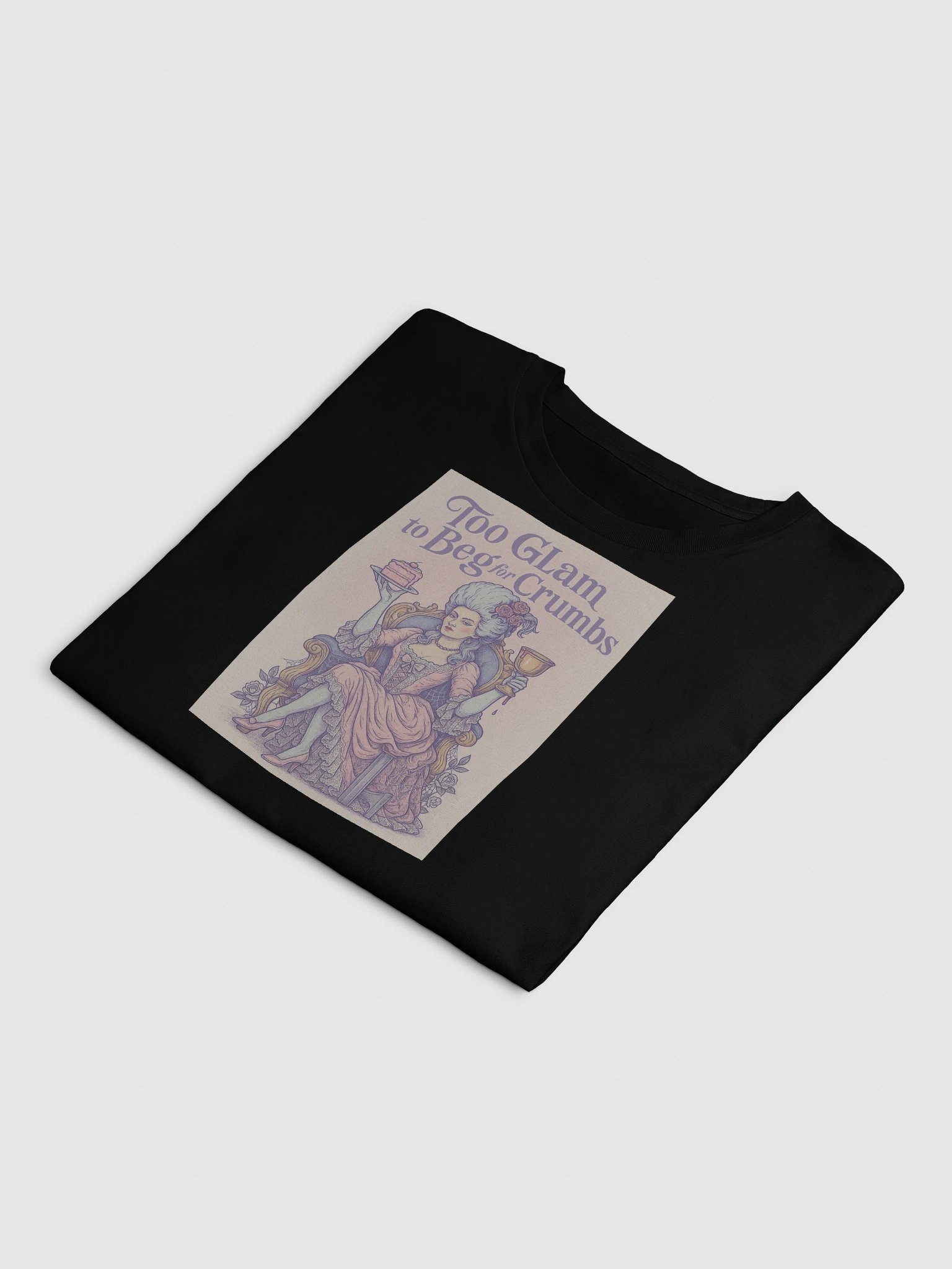 💖 Too Glam to Beg for Crumbs – Pink Crop Top product image (4)