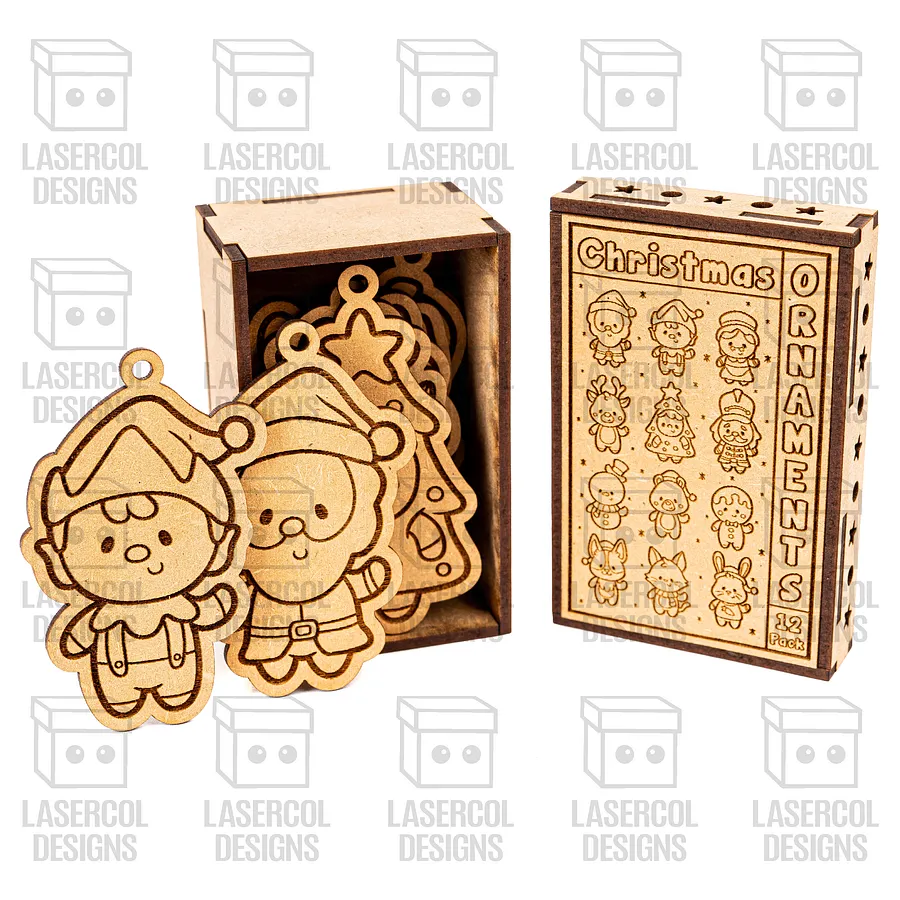 Ornaments Box - Laser Cut Files Christmas product image (2)