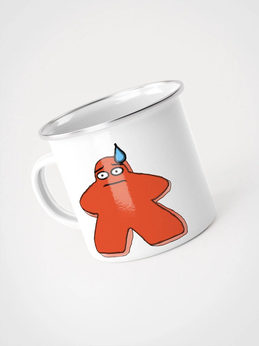 Worried Meeple Enamel Mug product image (4)