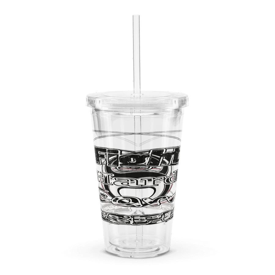 Fight Hard Earn Respect - Double Wall Clear Plastic Tumbler (16 oz) product image (1)