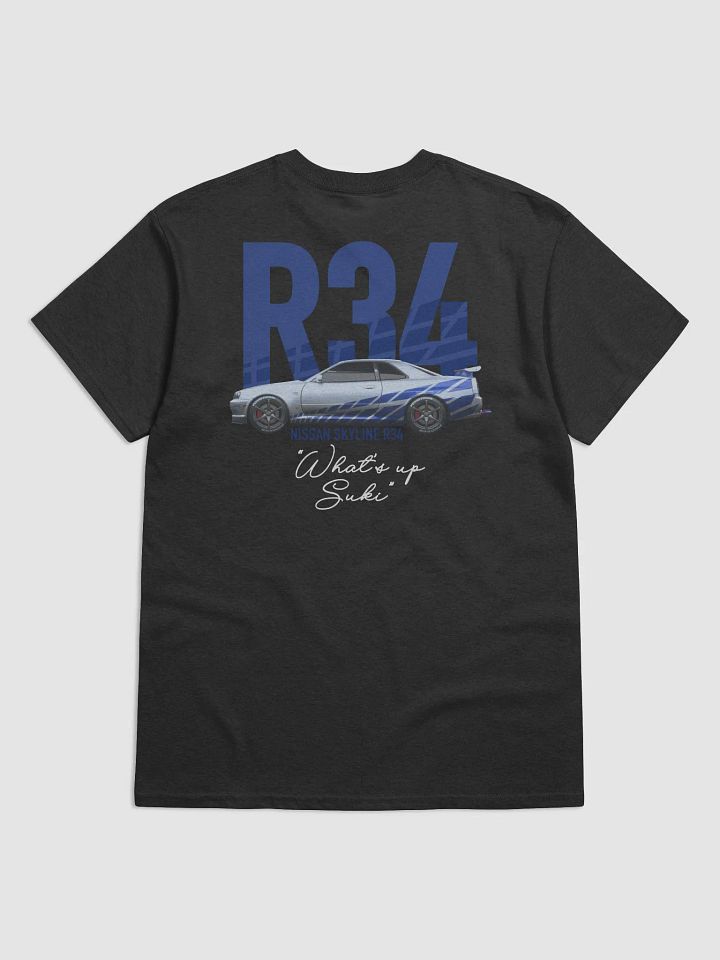 Iconic R34 Nissan Skyline Black Unisex T shirt product image (1)