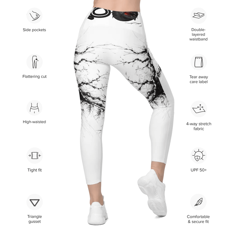 Bamboo Print Leggings with Pockets product image (11)