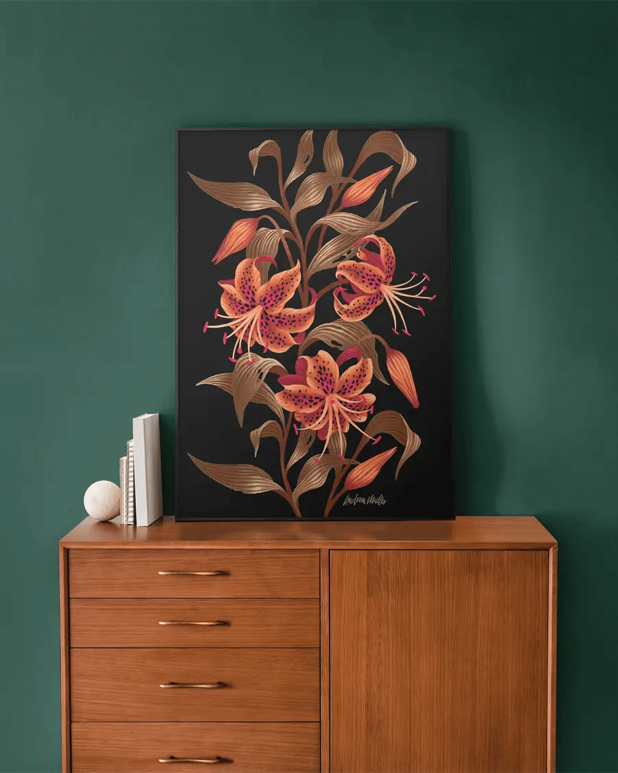 Framed Art Mockup on Wooden Sideboard product image (5)