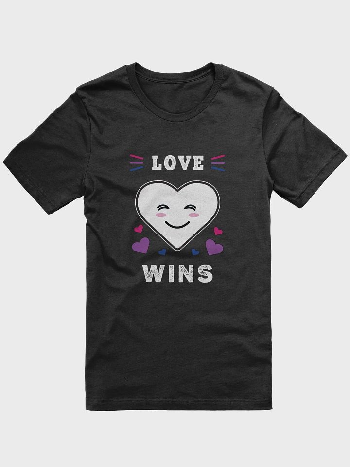 Heart Face Love Wins LGBTQ Bisexual Pride T-Shirt product image (2)