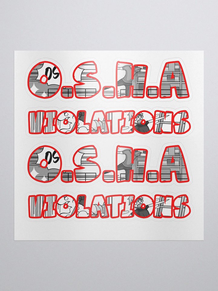 OSHA Sticker Sheet 1 product image (1)