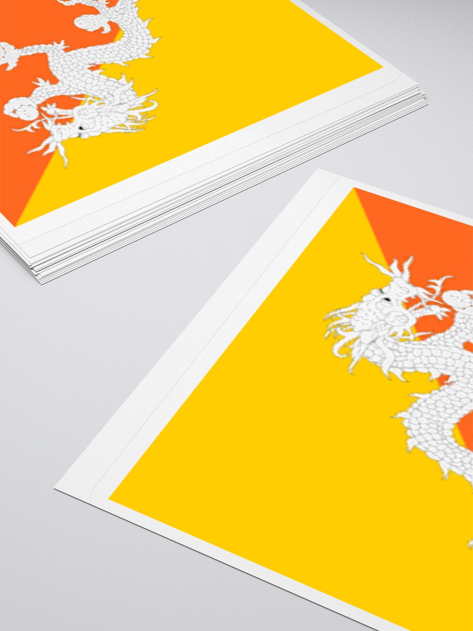 Exclusive Bhutan Flag Kiss-Cut Stickers - High-Quality Vinyl, Multiple Sizes product image (12)