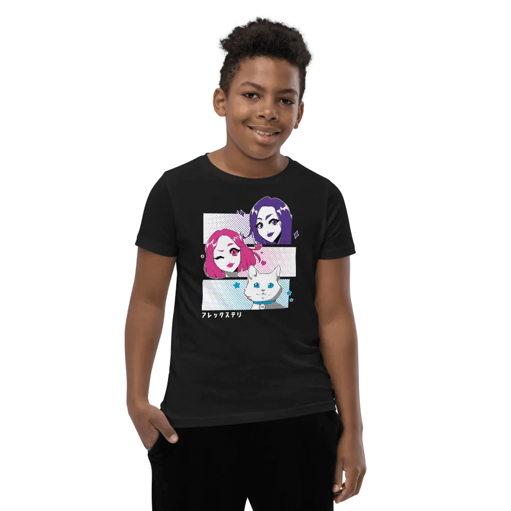 Alex y Tely Anime Youth Shirt product image (11)