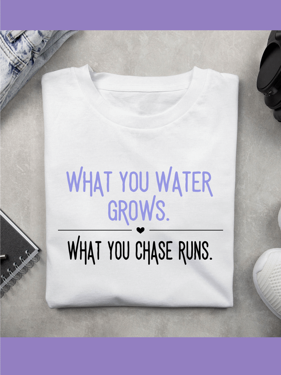what you water grows — calming affirmation tee product image (1)