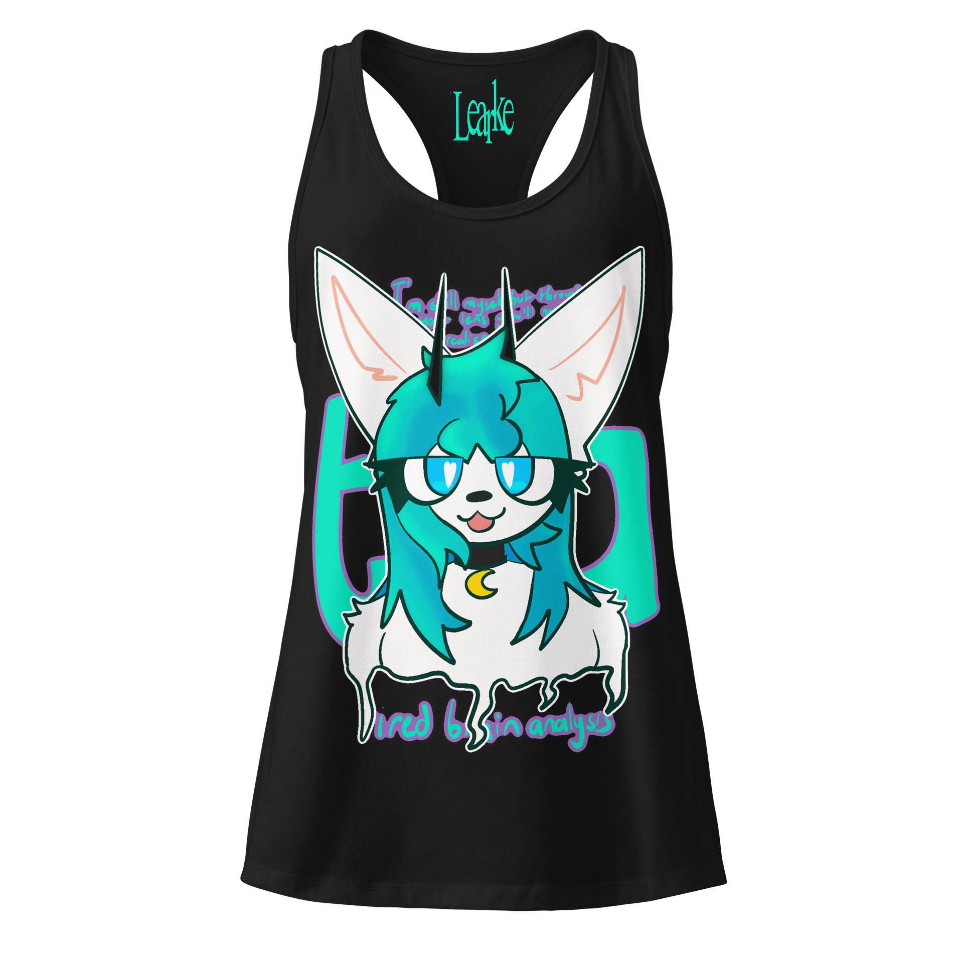 "tired brain analysis" Tank Top (Collaboration with kittydog) product image (1)