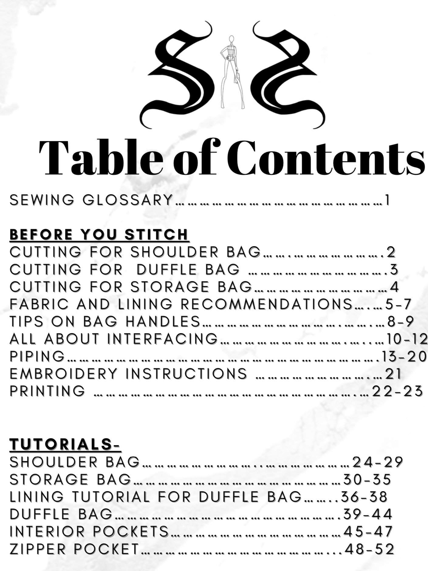 The Ultimate 3-in-1 Pattern Bundle - Shoulder bag, Duffle bag, storage / travel bag digital sewing pattern product image (3)