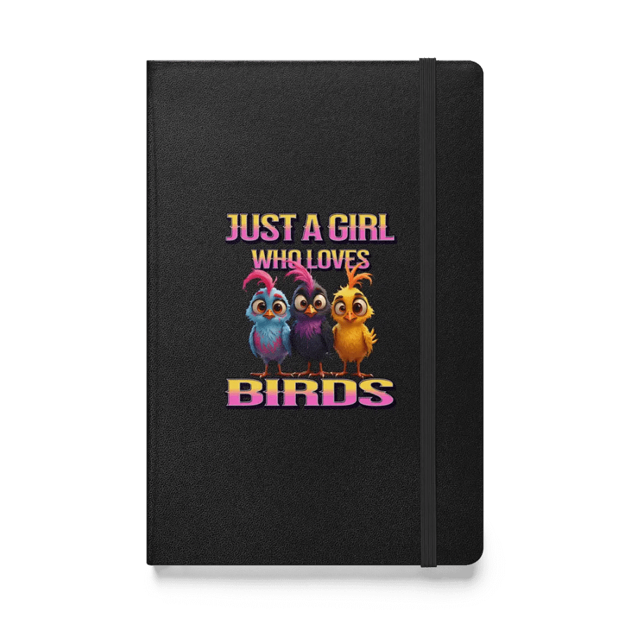 Just A Girl Who Loves Birds Whimsical Hardcover Notebook product image (1)