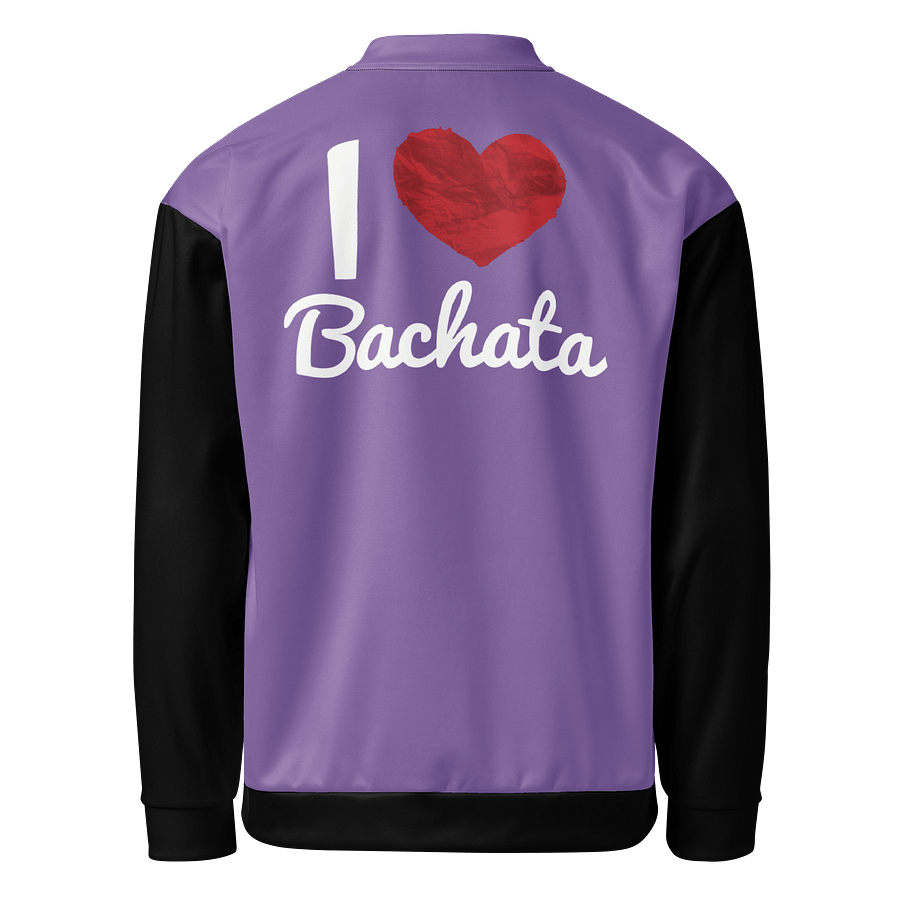 I Love Bachata - Chamarra Bomber All-Over Print Purple product image (3)