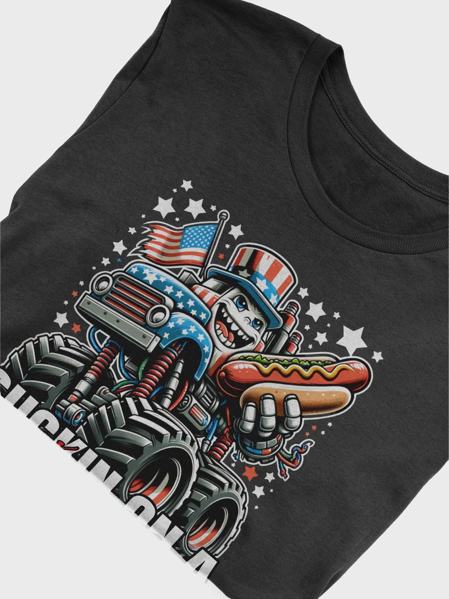 America hot dog lover shirt, funny USA national food Tshirt, America cartoon food tee product image (5)