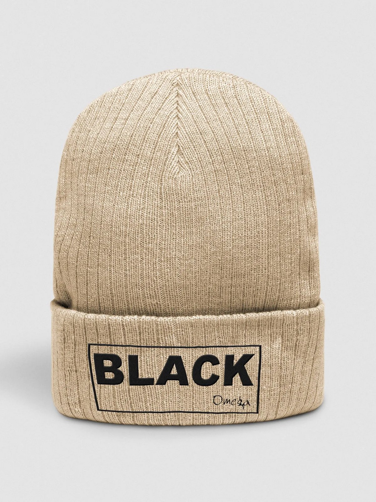 chiiiibag チーバッグKnit Beanie ベージュ(新色) オマケ Black By Omega | Ribbed Knit Beanie | PYX Inc.
