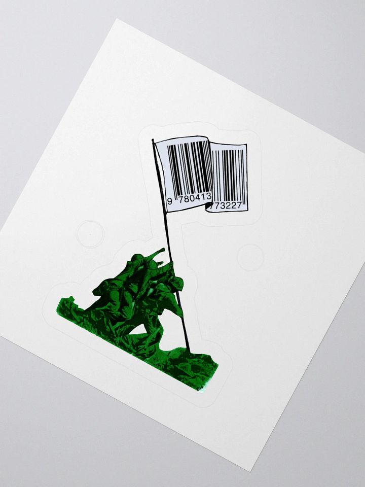 Raising The Flag Of Commerce - Kiss Cut Stickers product image (4)