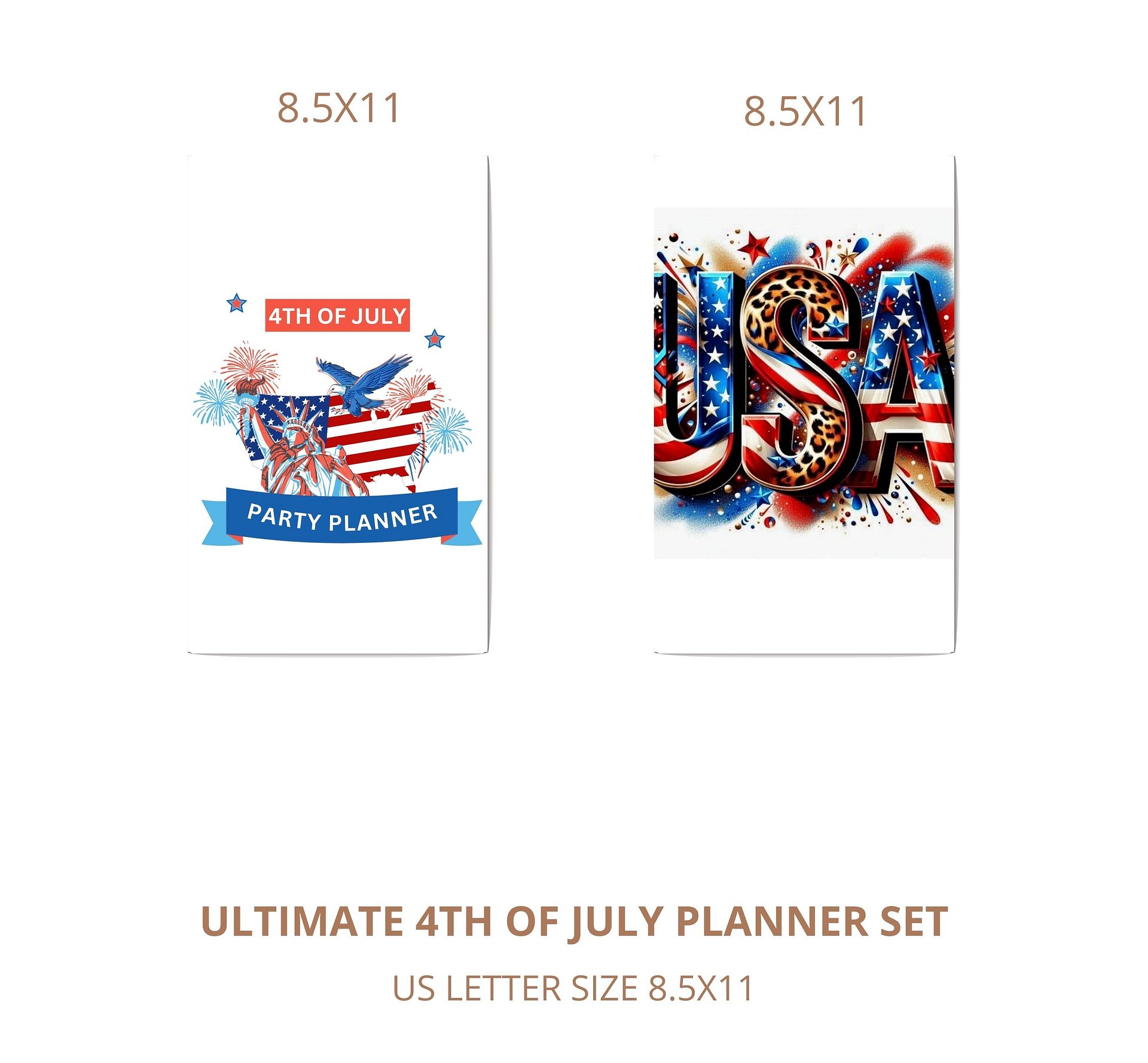 Ultimate 4th of July Planner Set | Meal, Shopping, Guest Lists & Party Planning Checklists | Printable Patriotic Organizer product image (1)