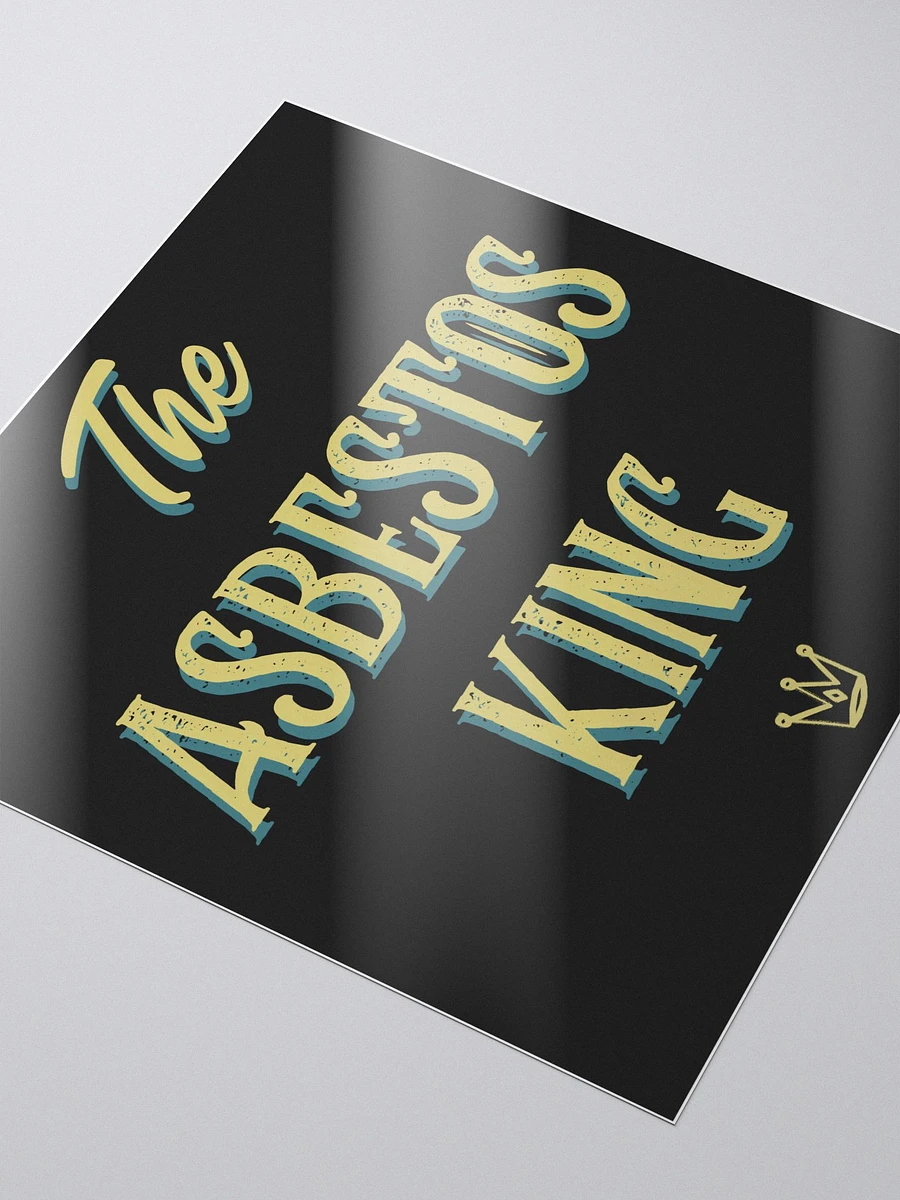 The Asbestos King bubble free stickers product image (3)