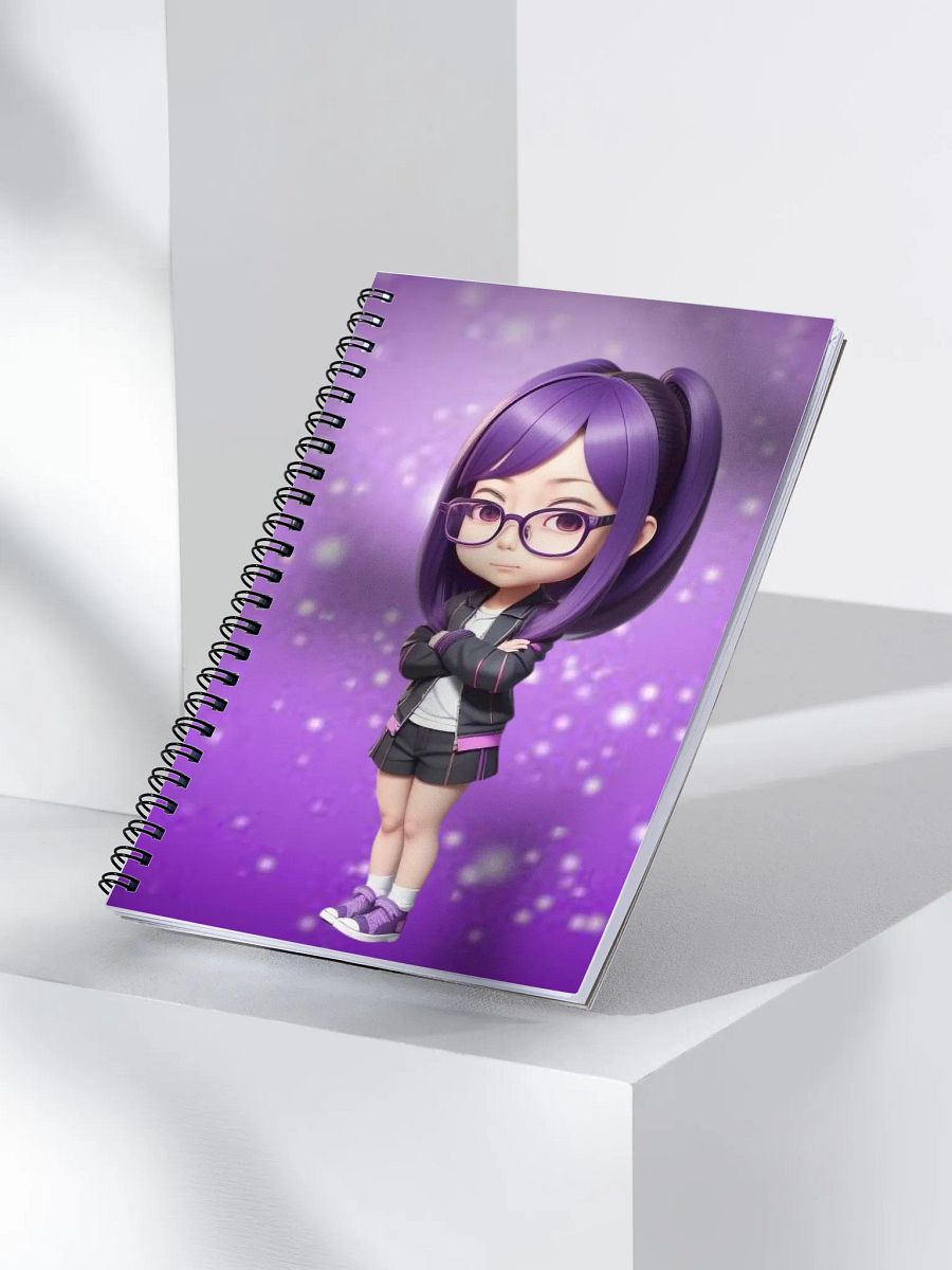 (PURPLE CHIBI) K Spiral Notebook product image (3)