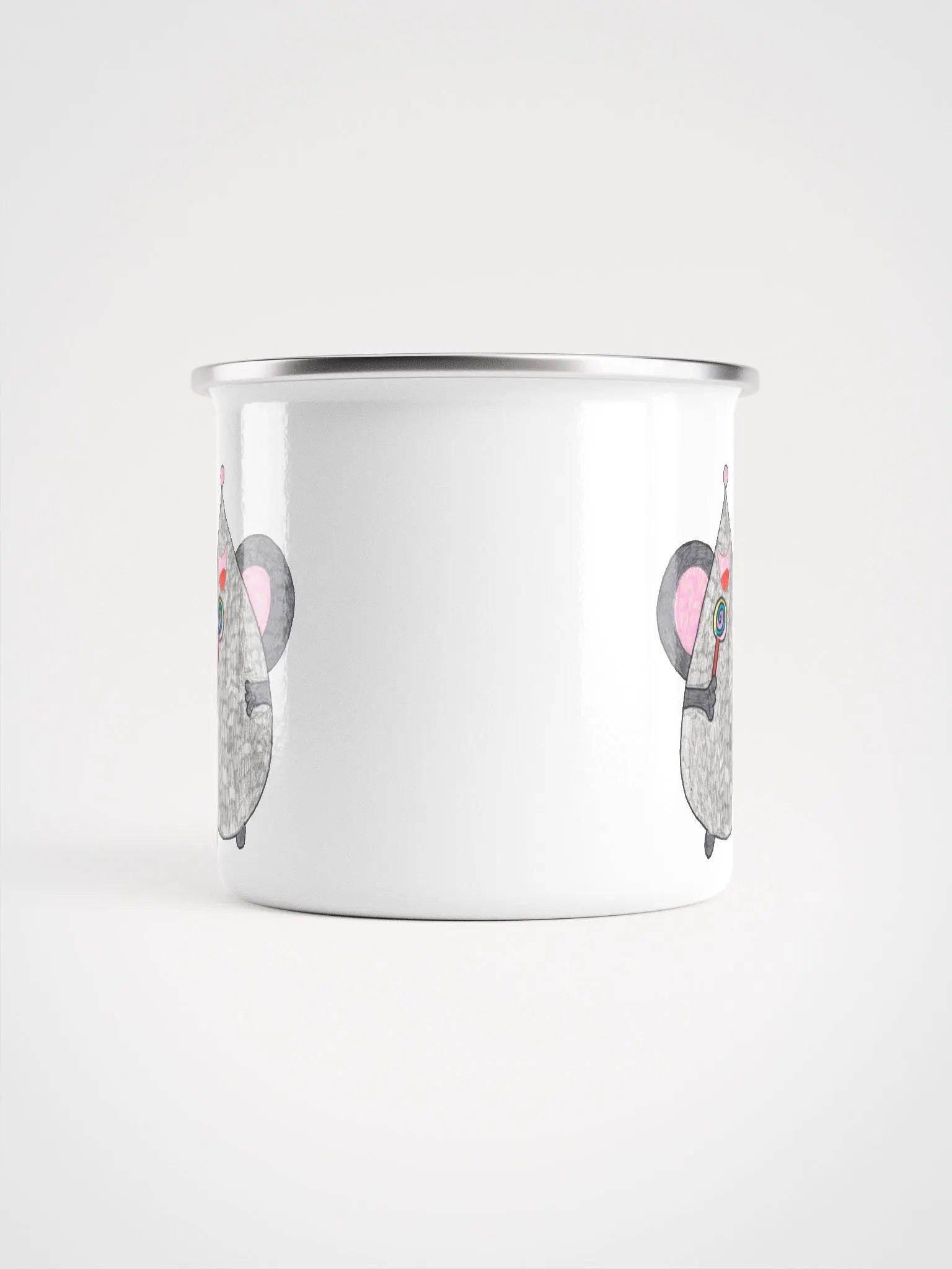 Lollipop mouse enamel mug product image (5)