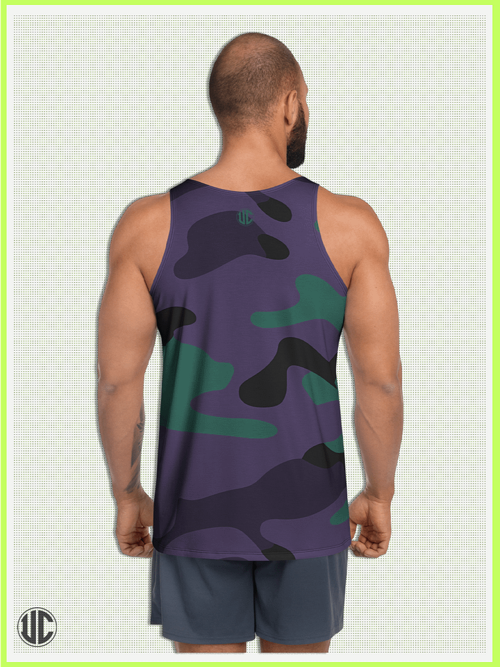 Midnight Purple Camo – Men’s Tank Top product image (2)