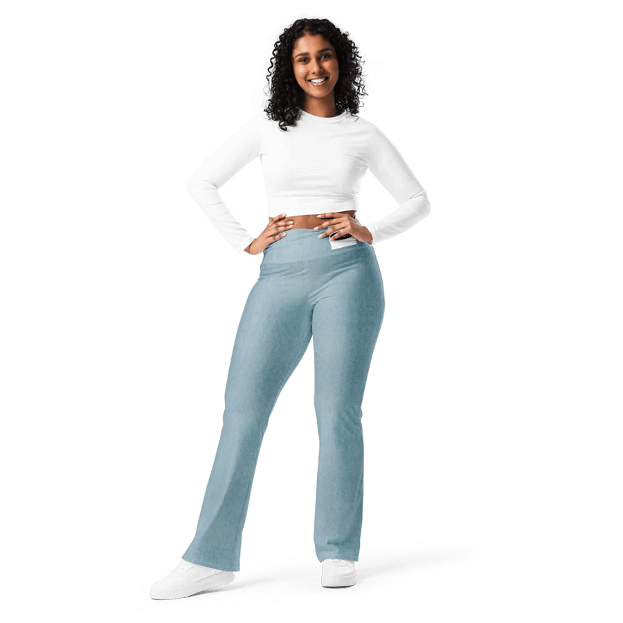 Denim Horizon Flare Leggings product image (1)