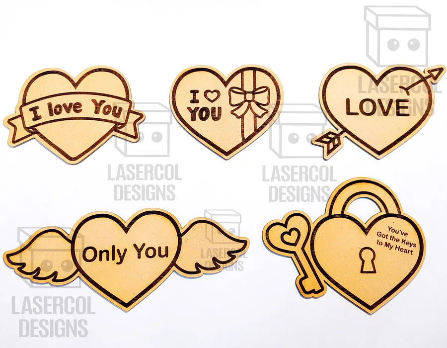 Hearts Set 3 - Laser Cut Files product image (9)