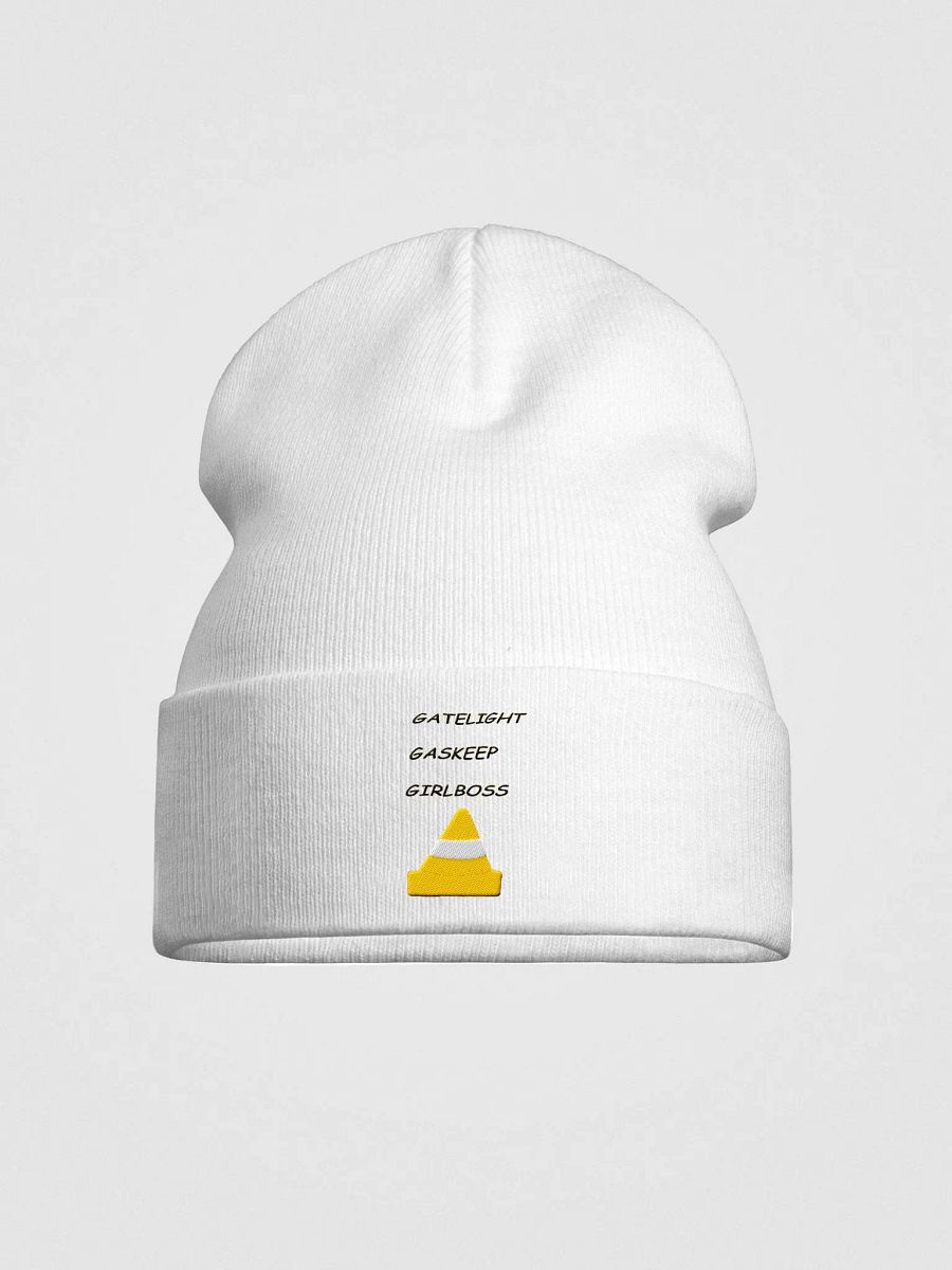 Gatelight, Gaskeep, Girlboss White Otto Beanie product image (1)