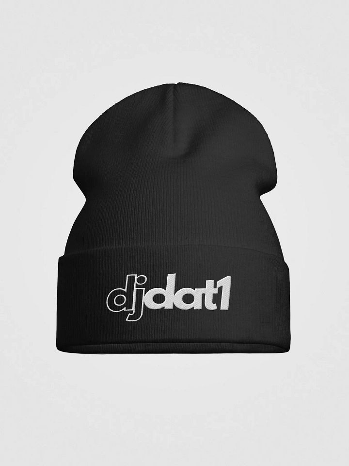 [DJDAT1] Signature Knit Beanie (white logo) product image (1)