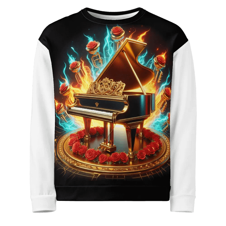 Flaming Grandeur Piano - Unisex Sweatshirt #24 product image (1)
