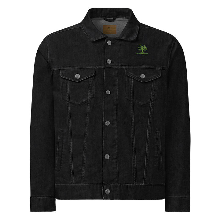 Graphic Grove Unisex Threadfast Denim Jacket - Heavyweight, Nature-Inspired, Black Denim & More product image (1)