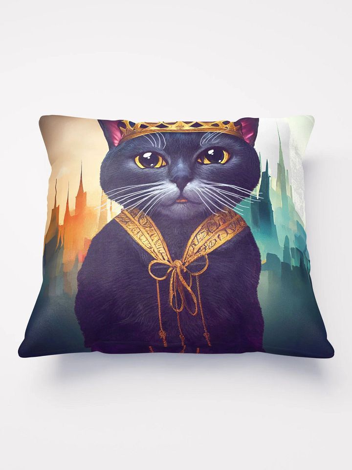 Hail The King - Cat Throw Pillow product image (2)