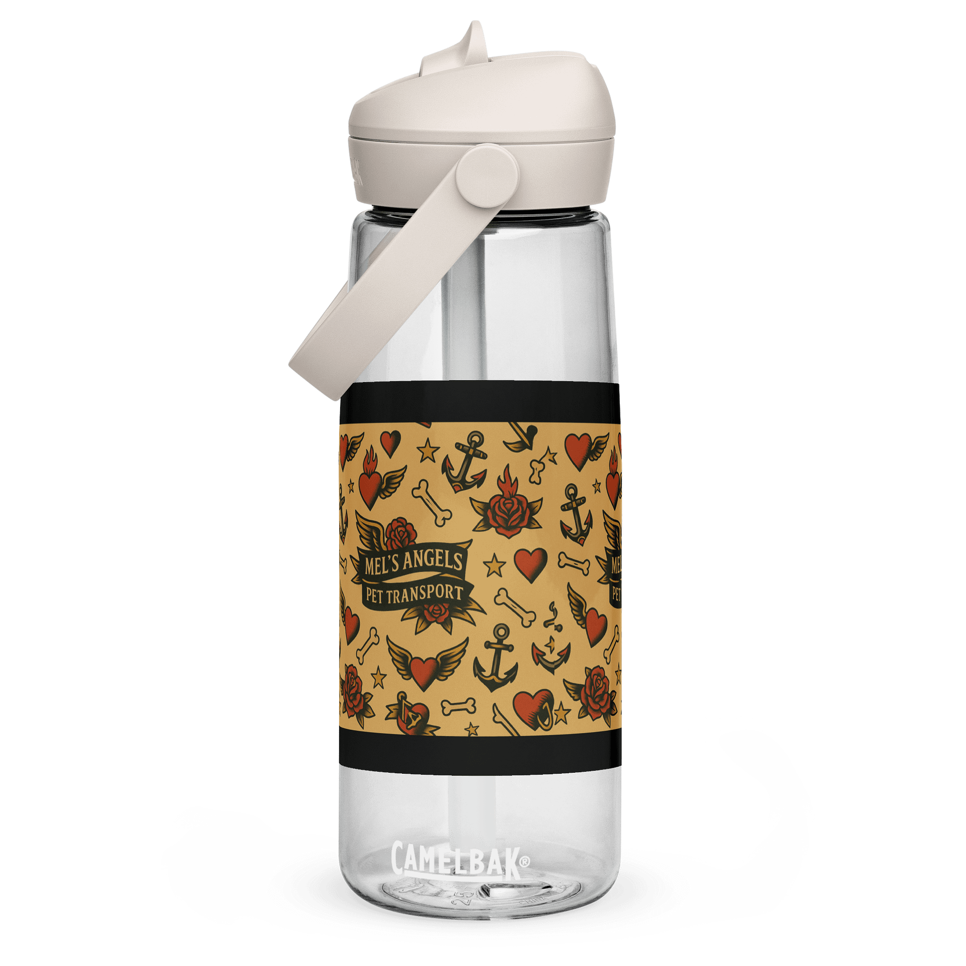 Mel’s Angels Pit Stop Tattoo Style CamelBak Water Bottle – Vintage Rockabilly Travel Gear product image (3)