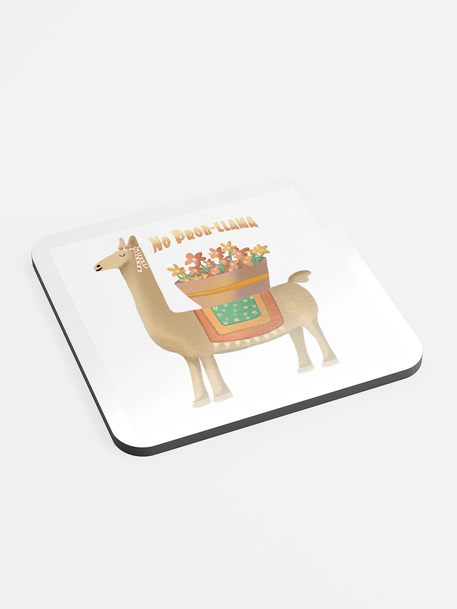 No Prob Llama with Flowers Coaster product image (2)