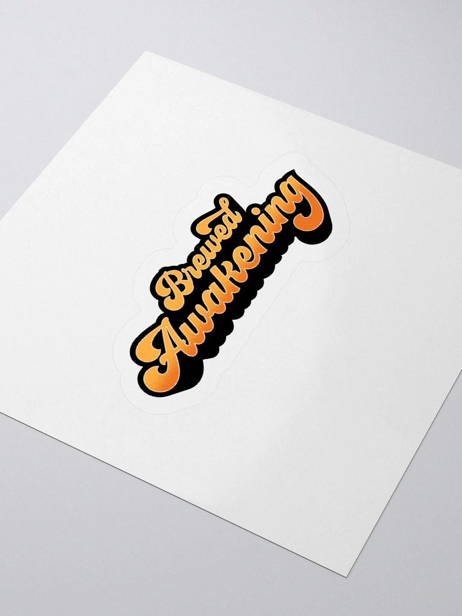 Brewed Awakening Retro Sticker for Coffee Enthusiasts product image (8)