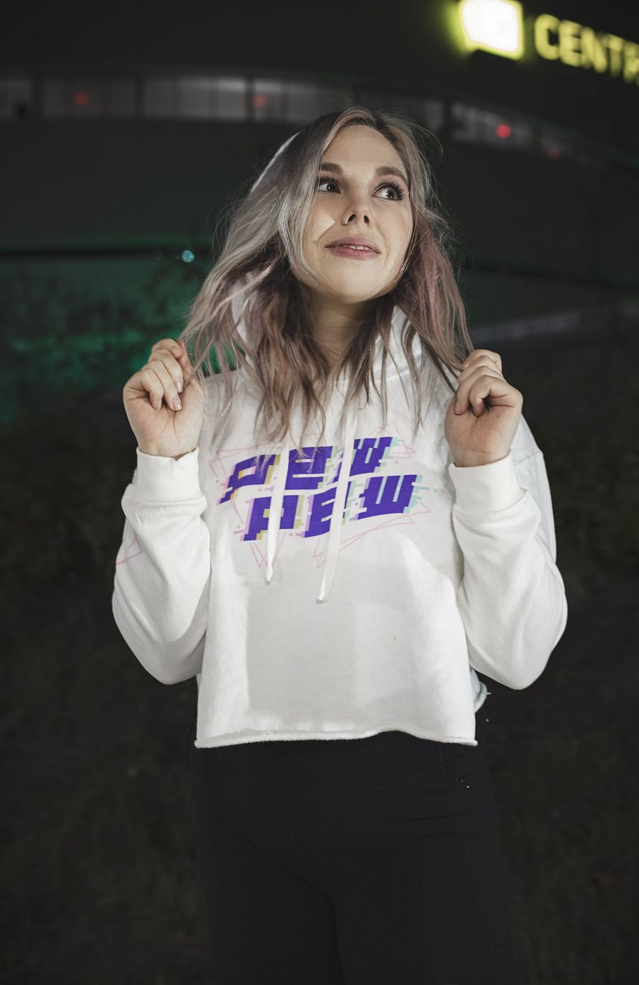 Electro Pew Crop Hoodie product image (4)