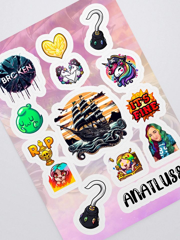 Kiss Cut Anatlus89 Sticker Sheet product image (1)