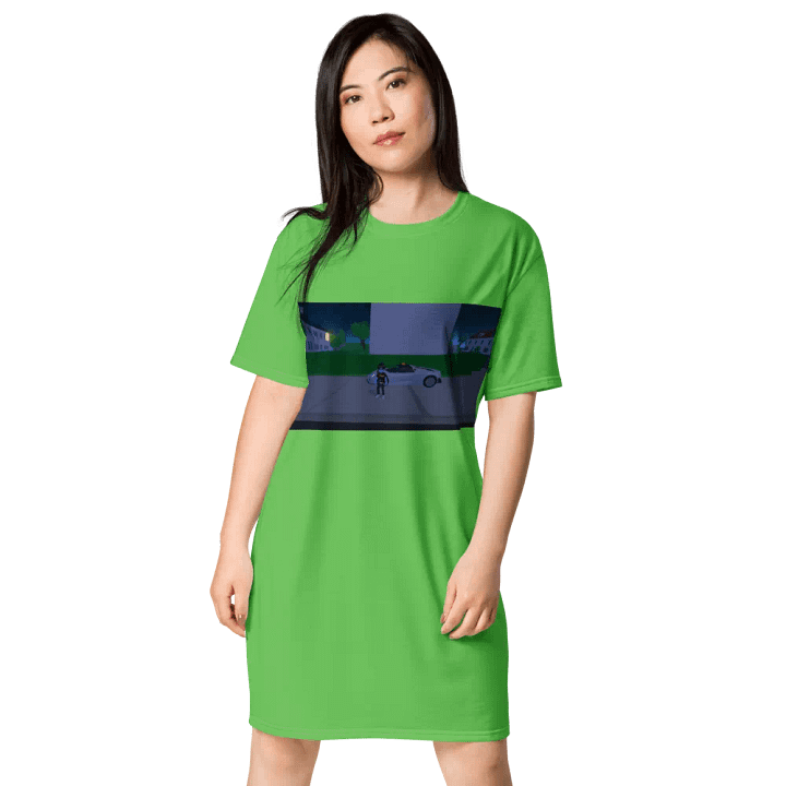 Váy thun in toàn thân/Full body printed T-shirt dress product image (1)