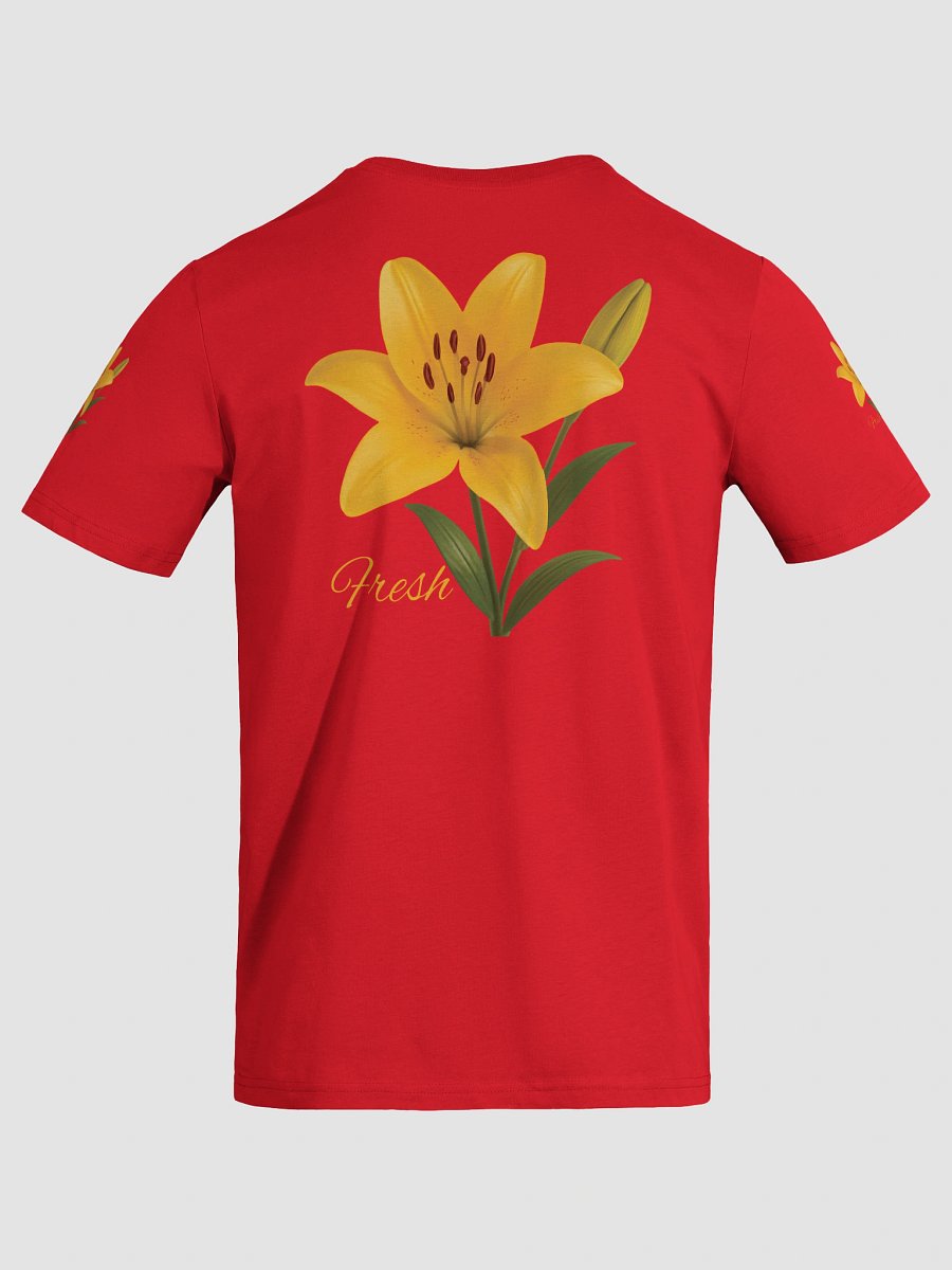 Fresh Yellow Lily Flower – Botanical Floral Graphic Tee product image (31)