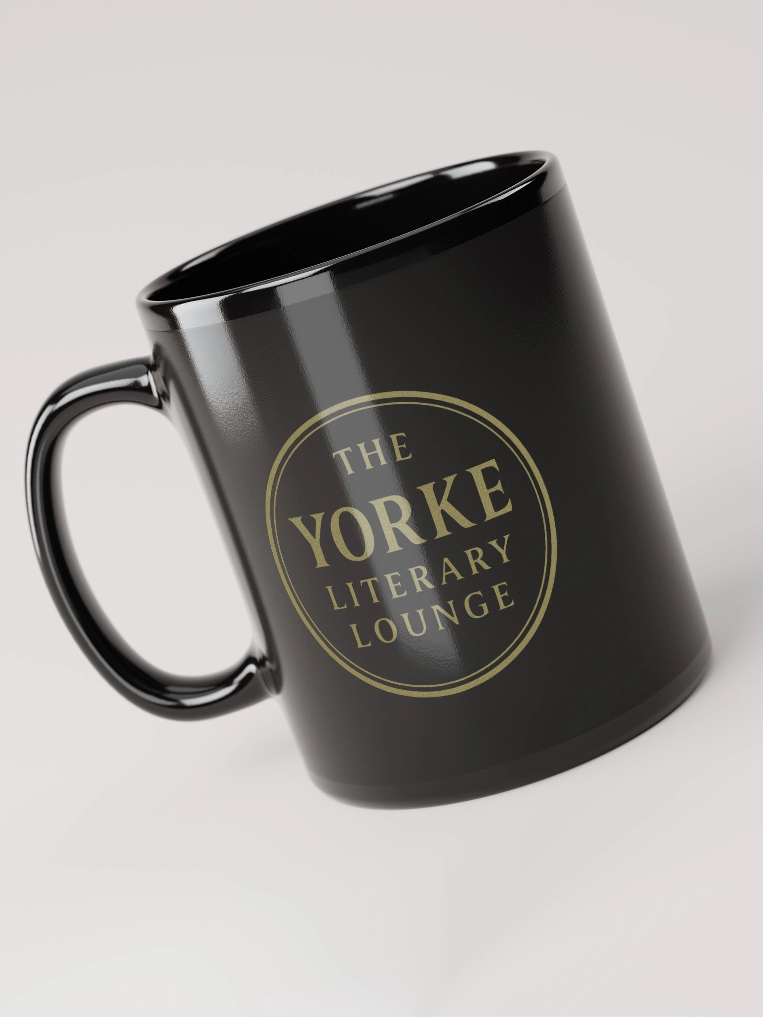 The Yorke Literary Lounge Ceramic Mug Black product image (3)