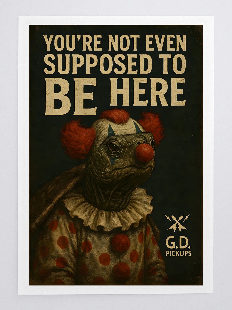 LIMITED EDITION: G.D. Pickups “Clown Turtle” Artwork Sticker product image (3)