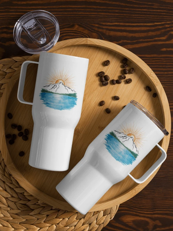 Mountain Sunrise - Travel Mug with Handle product image (3)