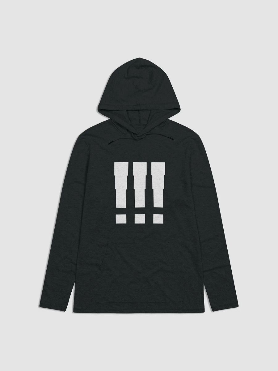 !!! | Black/White Lightweight Hoodie product image (1)
